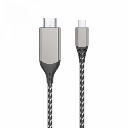 USB-C кабель для HDMI WiWU X10L, 2 метри, сірий