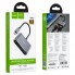 Адаптер перехідник USB C To HDMI & VGA Hoco HB29, металевий, сірий