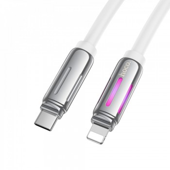 Кабель USB-C to Lightning Hoco U136, 1.2 м, 27W PD, білий