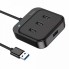 USB HUB Hoco HB31 Easy 4 USB 2.0, чорний