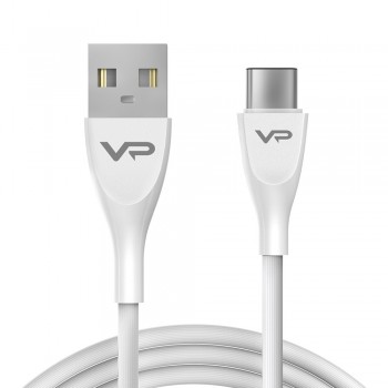 Кабель USB C 3A Veron SC08, 1 м, силіконовий, чорний
