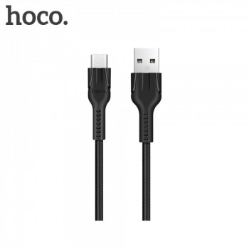 Кабель USB C Hoco U31, 1,2 м, 2,4A, нейлонова обмотка, підтримка зарядки та передачі даних