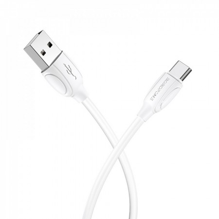 Кабель USB Borofone BX19, Type-C, 1.3A, 1м, білий