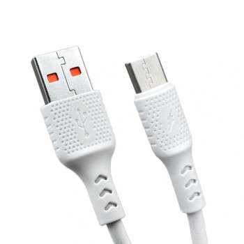 Кабель USB C 3A 1м Veron TC03, силіконовий, 12 Вт, корозійностійкі роз'єми