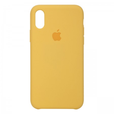 Чехол-накладка Silicone Case для Apple iPhone XS Max, Yellow (желтый)