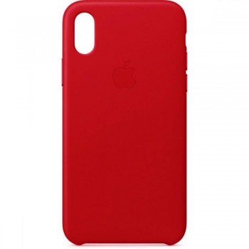 Чохол-накладка Leather Case для Apple iPhone XS Max, Red (червоний)