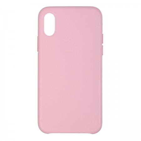 Чохол-накладка Leather Case для Apple iPhone XS Max, Peony Pink (рожевий)
