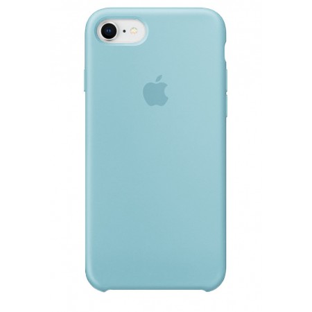 Чехол-накладка Silicone Case для Apple iPhone SE 2022/2020/8/7, Sky Blue (голубой)