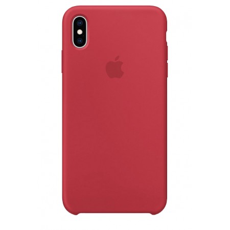 Чехол-накладка Silicone Case для Apple iPhone XS Max, Red Raspberry (красный)