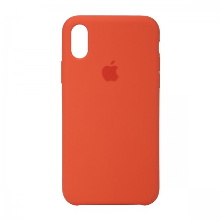 Чехол-накладка Silicone Case для Apple iPhone XS Max, Spicy Orange (оранжевый)