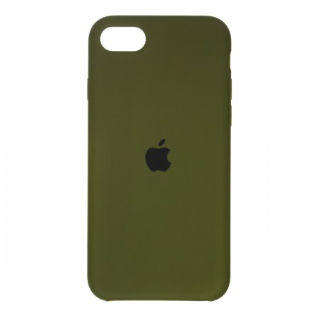 Чехол-накладка Silicone Case для Apple iPhone SE 2022/2020/8/7, Virid Green (зеленый)