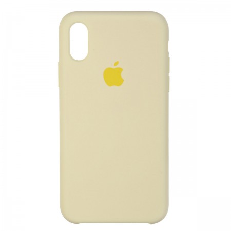 Чехол-накладка Silicone Case для Apple iPhone XS Max, Mellow Yellow (желтый)