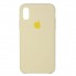 Чехол-накладка Silicone Case для Apple iPhone XS Max, Mellow Yellow (желтый)