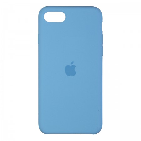 Чохол-накладка Silicone Case для Apple iPhone SE 2022/2020/8/7, Cornflower (блакитний)
