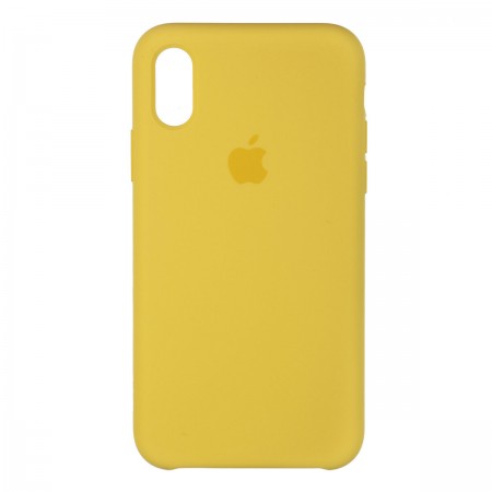 Чохол-накладка Silicone Case для Apple iPhone XS Max, Canary Yellow (жовтий)