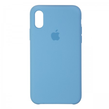 Чохол-накладка Silicone Case для Apple iPhone XS Max, Cornflower (блакитний)