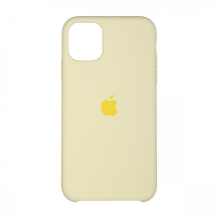 Силиконовый чехол Original Silicone Case для Apple iPhone 11 Pro Max, Mellow Yellow (жёлтый)