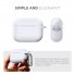 Силіконовий чохол для навушників Apple Airpods Pro ArmorStandart Hang Case з карабіном, білий