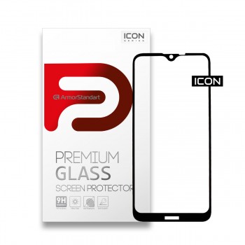 Защитное стекло ArmorStandart Icon для Nokia 2.3, черное, 6.2