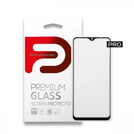 Защитное стекло ArmorStandart Pro для Xiaomi Redmi 9, черное, 6.53