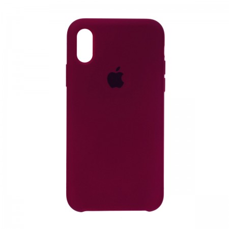 Силиконовый чехол-накладка ArmorStandart Original Silicone Case для Apple iPhone XS/X, Marsala