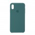 Чехол-накладка Silicone Case для Apple iPhone XS Max, Pine Green (зеленый)