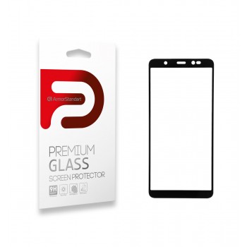 Защитное стекло ArmorStandart Full Glue для Tecno POP 4 (BС2), черное, 5.99