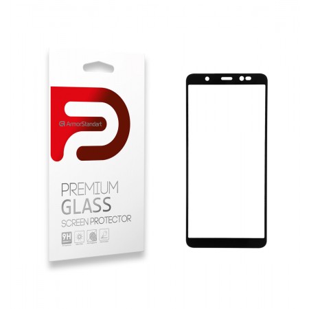 Захисне скло ArmorStandart Full Glue для Tecno POP 4 (BС2), чорне, 5.99