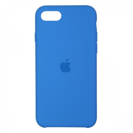 Чохол-накладка Silicone Case для Apple iPhone SE 2022/2020/8/7, Capri Blue (блакитний)