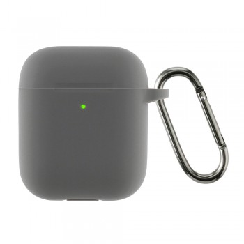 Силіконовий чохол ArmorStandart Ultrathin Silicone Case With Hook для кейса AirPods 2, Advanced Ash (попелястий) Силіконовий чохол ArmorStandart Ultrathin Silicone Case With Hook для кейса AirPods 2, Advanced Ash (попелястий)