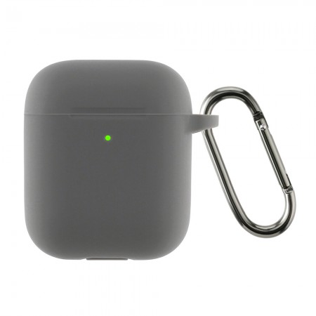 Силіконовий чохол ArmorStandart Ultrathin Silicone Case With Hook для кейса AirPods 2, Advanced Ash (попелястий)