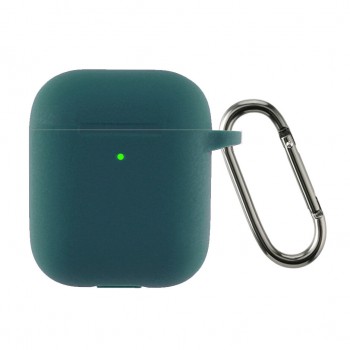 Силіконовий чохол ArmorStandart Ultrathin Silicone Case With Hook для Apple AirPods 2 з карабіном, зелений Силіконовий чохол ArmorStandart Ultrathin Silicone Case With Hook для Apple AirPods 2 з карабіном, зелений