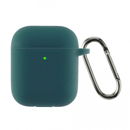 Силіконовий чохол ArmorStandart Ultrathin Silicone Case With Hook для Apple AirPods 2 з карабіном, зелений