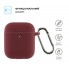 Ультратонкий силіконовий чохол ArmorStandart Ultrathin Silicone Case With Hook для Apple AirPods 2, бордовий