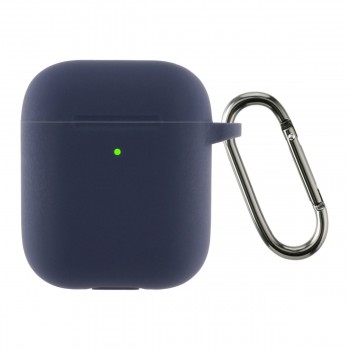 Силіконовий чохол ArmorStandart Ultrathin Silicone Case With Hook для кейса Apple AirPods 2, темно-синій Силіконовий чохол ArmorStandart Ultrathin Silicone Case With Hook для кейса Apple AirPods 2, темно-синій