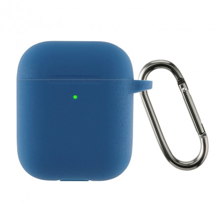 Силіконовий чохол ArmorStandart Ultrathin Silicone Case With Hook для Apple AirPods 2, синій (Lake Blue)