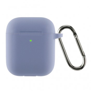 Силіконовий чохол ArmorStandart Ultrathin Silicone Case With Hook для Apple AirPods 2, Lavender Grey Силіконовий чохол ArmorStandart Ultrathin Silicone Case With Hook для Apple AirPods 2, Lavender Grey