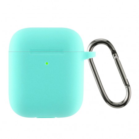 Силіконовий чохол ArmorStandart Ultrathin Silicone Case With Hook для кейса Apple AirPods 2, м'ятно-зелений