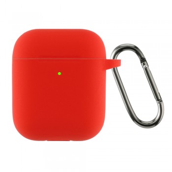 Силіконовий чохол ArmorStandart Ultrathin Silicone Case With Hook для Apple AirPods 2 з карабіном, червоний Силіконовий чохол ArmorStandart Ultrathin Silicone Case With Hook для Apple AirPods 2 з карабіном, червоний