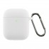 Ультратонкий силиконовый чехол для наушников ArmorStandart Ultrathin Silicone Case With Hook для Apple AirPods 2, белый