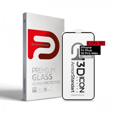 Защитное стекло ArmorStandart Icon 3D для Apple iPhone 14 Plus / 13 Pro Max, 6.7