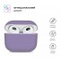 Силиконовый чехол ArmorStandart Ultrathin Silicone Case для кейса AirPods 3, фиолетовый
