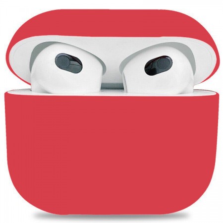 Силиконовый чехол ArmorStandart Ultrathin Silicone Case для Apple AirPods 3, гибискус (красный)