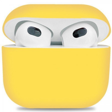 Силіконовий чохол ArmorStandart Ultrathin Silicone Case для Apple AirPods 3, жовтий