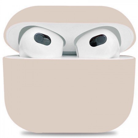 Силиконовый чехол ArmorStandart Ultrathin Silicone Case для кейса AirPods 3, Stone (серо-бежевый)