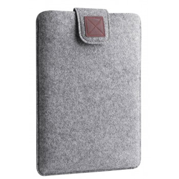 Чохол-конверт для ноутбука Gmakin для MacBook Pro 14, повсть, світло-сірий, на липучці
