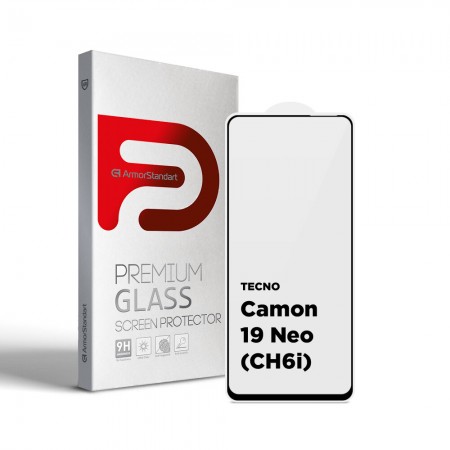 Захисне скло ArmorStandart Full Glue для Tecno Camon 19 Neo (CH6i) 6.8