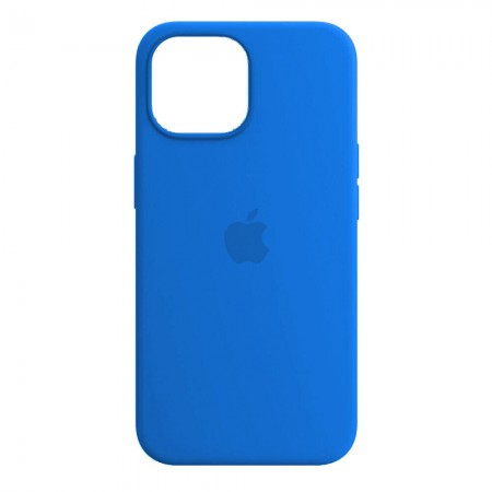Силиконовый чехол Original Silicone Case для Apple iPhone 14 Pro, Capri Blue (голубой)