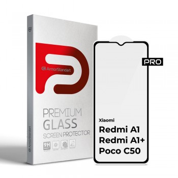 Защитное стекло ArmorStandart Pro для Xiaomi Redmi A1 / A1+ / Poco C50, 6.52