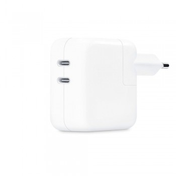 Зарядний пристрій 35W Dual USB-C для Apple MacBook, iPhone, iPad (MNWP3ZM/A)